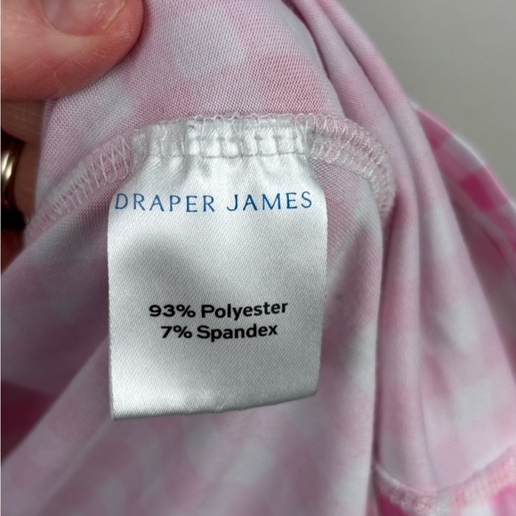 Draper James Hilary Pink Gingham Pajama Set Size Small checkered girly Lounge - Picture 12 of 13